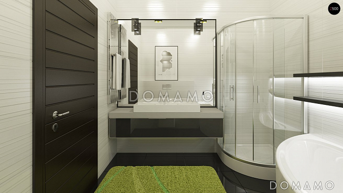 Проект двухэтажных домов-близнецов из кирпича с открытой террасой над большим гаражом