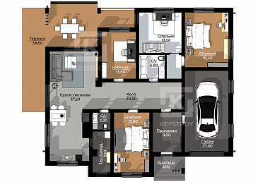 КейСтрой-272 / План 1 этажа