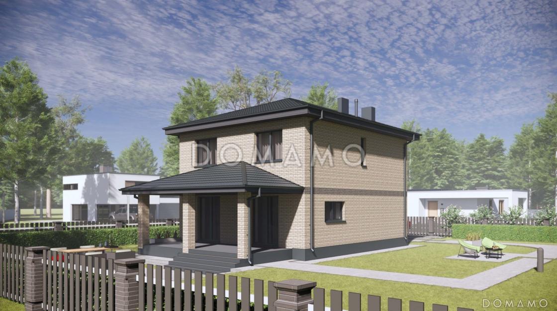 Проект строгого классического двухэтажного дома S-113 / 2