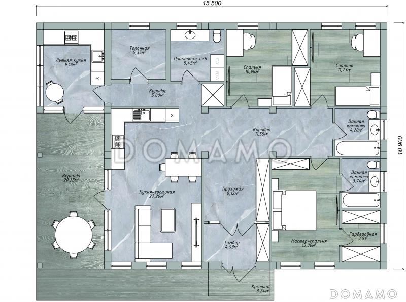 ОД-148 / План 1 этажа