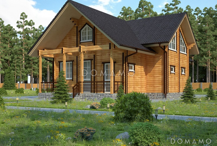 Проект дома с большой гостиной Проект дома с большой гостиной