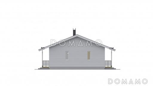 Проект дома c небольшой котельной / Фасад 1