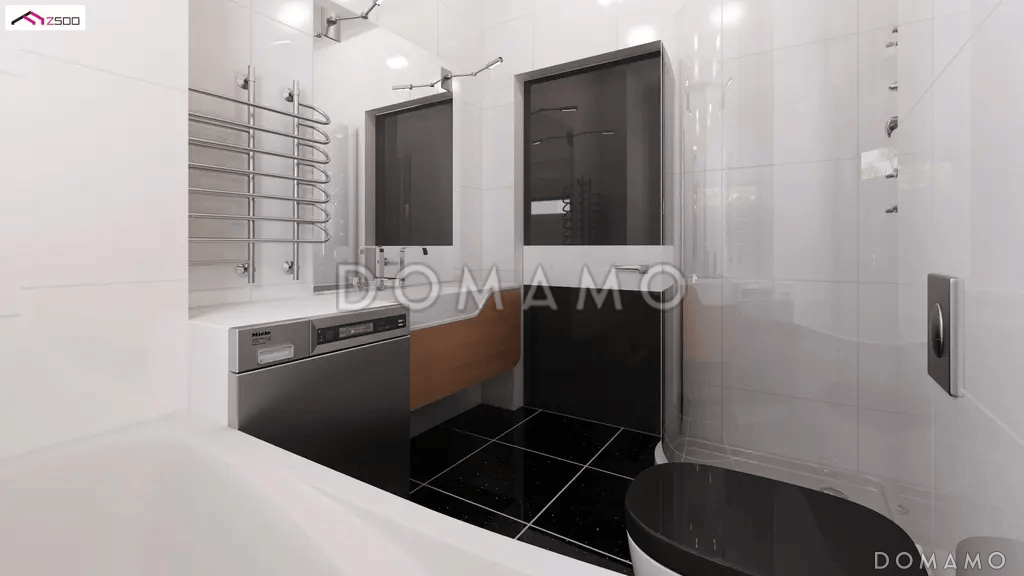 Проект одноэтажного дома из газобетона с 3 спальнями и светлой гостиной / 9