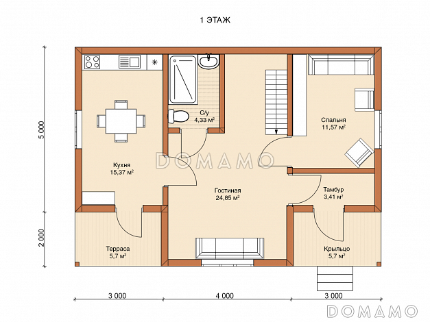 Каркасный дом 