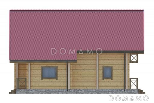 Проект дома из клееного бруса до 200 кв.м / Фасад 2