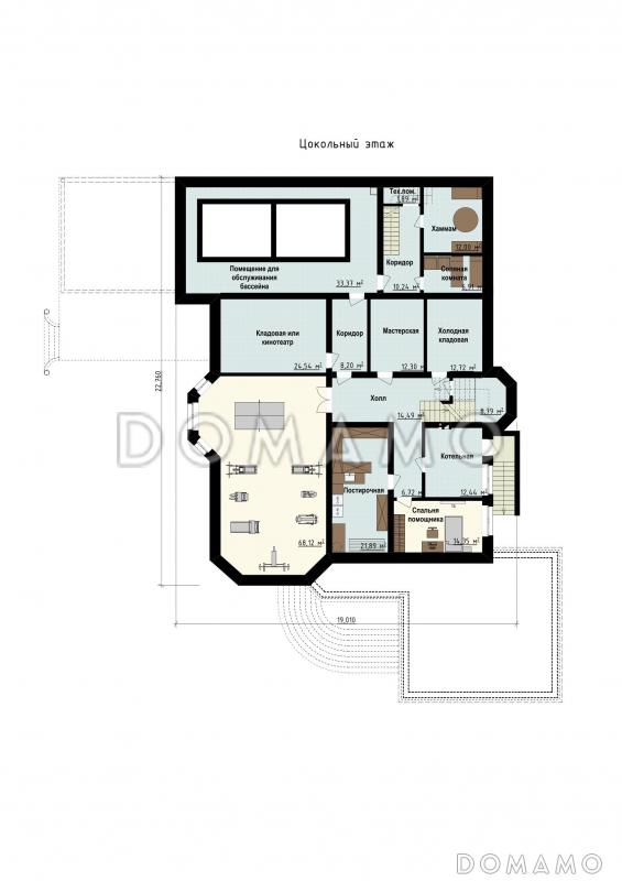 Конкорд / План цокольного этажа