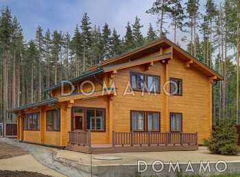 Проект дома из клееного бруса с отдельным входом в котельную Проект дома из клееного бруса с отдельным входом в котельную