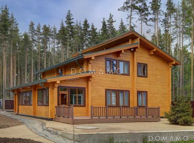 Проект дома из клееного бруса с отдельным входом в котельную Проект дома из клееного бруса с отдельным входом в котельную