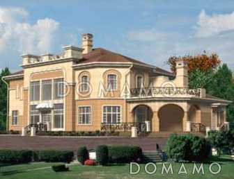 Проект двухэтажного дома из кирпича с комнатой для прислуги