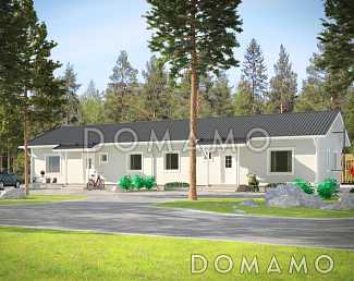 Проект каркасного дома для двух семей