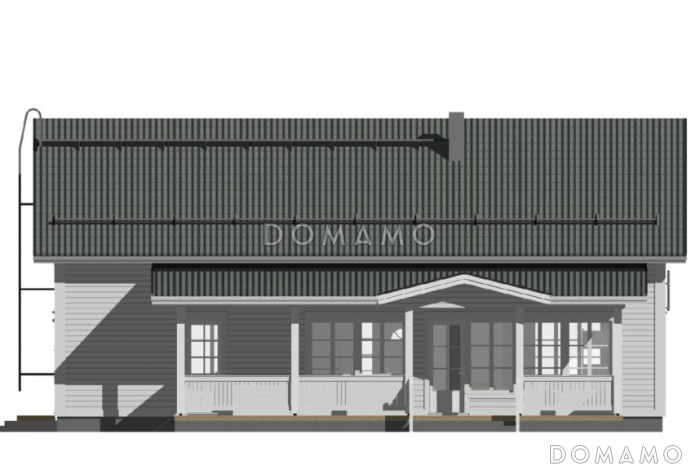 М-186 одноэтажный с мансардой