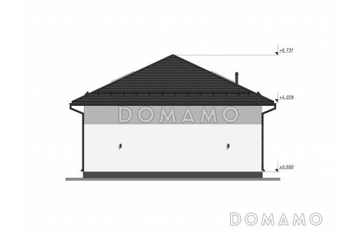 Проект стильного дома с мансардой S-211 / Фасад 3