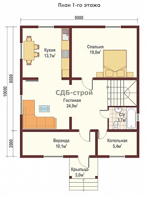 ДБР16 / План 1 этажа