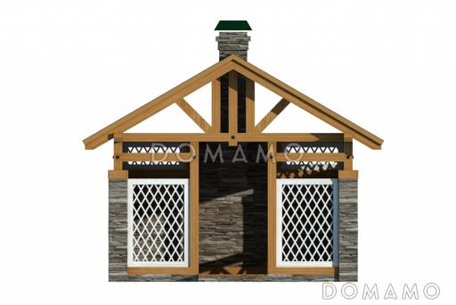 Проект беседки / Фасад 4