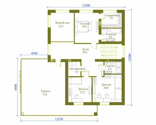 Коттедж «Тихая Слобода», 433 м²