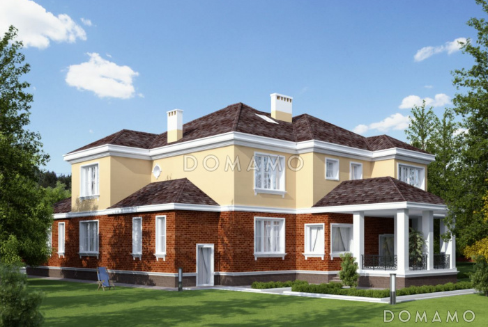 Проект просторного и светлого двухэтажного дома для большой семьи 