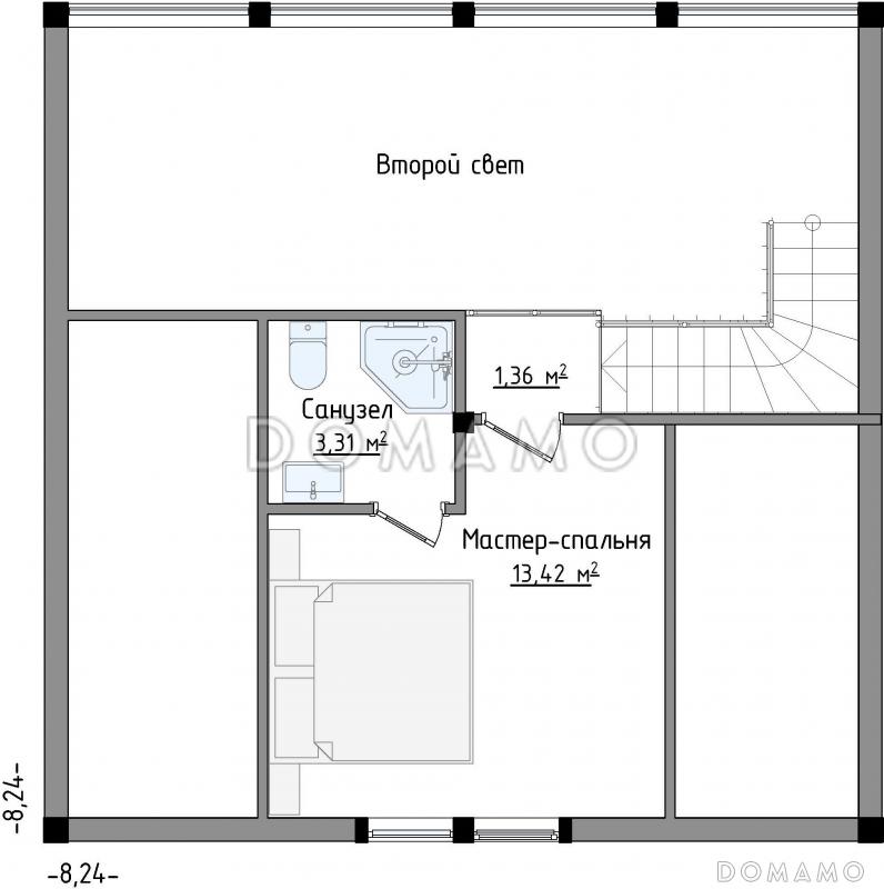 SCANDI 76 / План 2 этажа SCANDI 76 / План 2 этажа