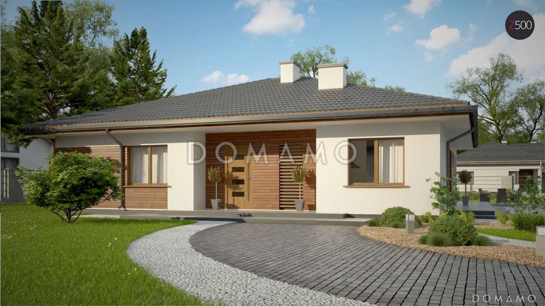 Проект одноэтажного дома из газобетона с тремя спальнями и кабинетом / 7