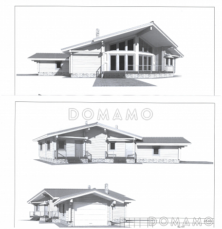 Коттедж "Изумрудная долина" / План мансардного этажа Коттедж "Изумрудная долина" / План мансардного этажа