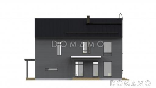 Проект двухэтажного комфортного дома / Фасад 1