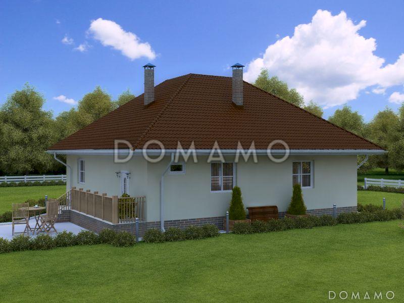 Проект загородного дома с мансардным этажом без окон / 5