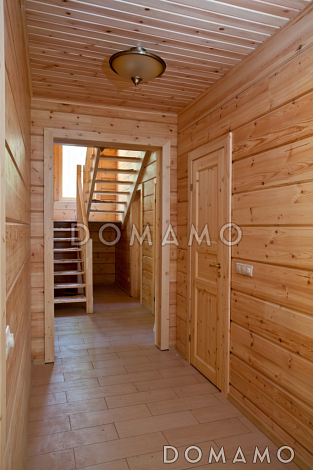 Проект респектабельного дома из клееного бруса с террасой Проект респектабельного дома из клееного бруса с террасой