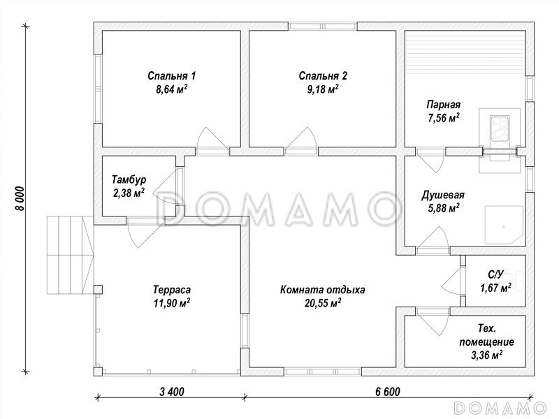 K-181 / План 1 этажа