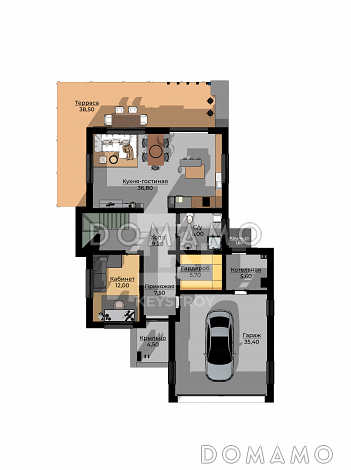 КейСтрой-241 / План 1 этажа