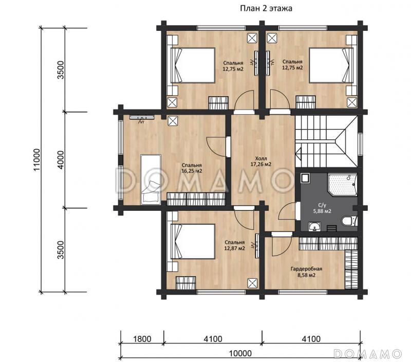 GREAT 200 / План мансардного этажа