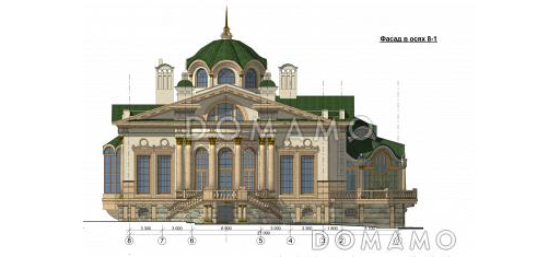 Проект оздоровительного комплекса  / Фасад 2
