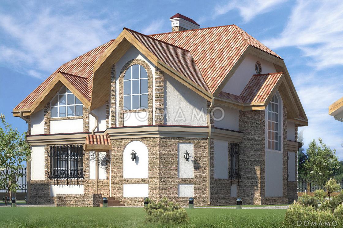 Проект дома из СИП панелей с многощипцовой крышей / 2