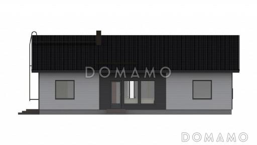 Проект одноэтажного дома с отдельным входом в техническое помещение / Фасад 1
