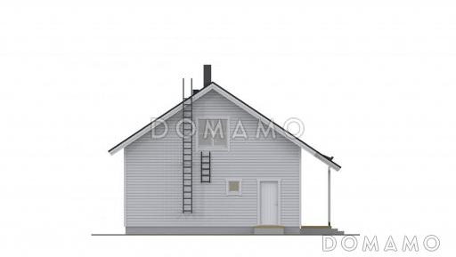 Проект каркасного экономичного дома / Фасад 4