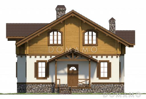 Проект коттеджа шале / Фасад 1