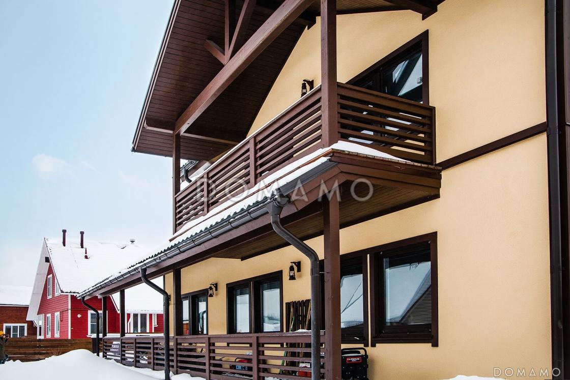 Проект мансардного дома из газобетона с 4 спальнями, кабинетом, сауной и крытой террасой / 6