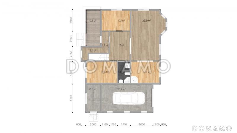 Борисов / План 1 этажа