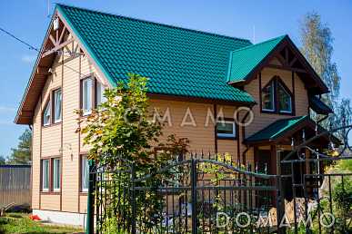 Проект каркасного дома с кровлей из металлочерепицы