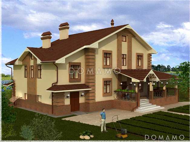 Проект одноэтажного дома с мансардным этажом и подвалом