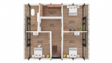 Титан / План мансардного этажа