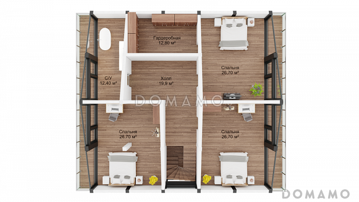 Титан / План мансардного этажа