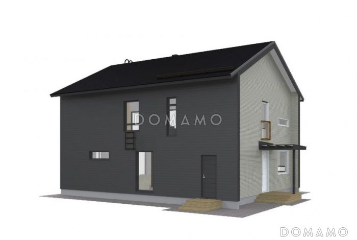 Проект двухэтажного комфортного дома Проект двухэтажного комфортного дома