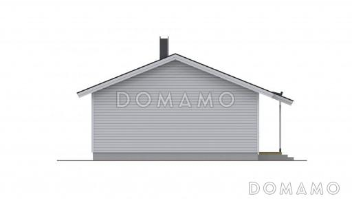 Проект одноэтажного каркасного дома с удобной планировкой / Фасад 4