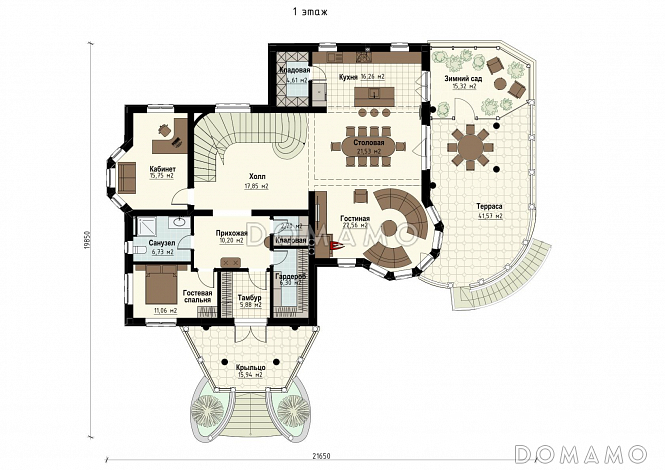 Валенсия / План 1 этажа Валенсия / План 1 этажа