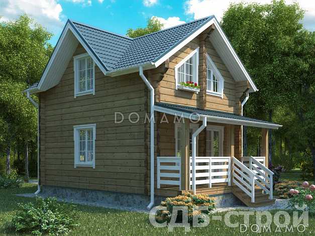 Дом из профилированного бруса ДПБ4 Дом из профилированного бруса ДПБ4