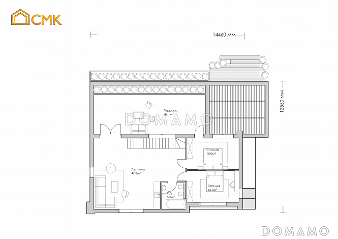 Mos Villa / План 2 этажа Mos Villa / План 2 этажа