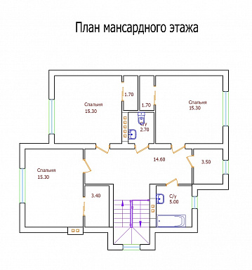 Проект 109 / План 2 этажа