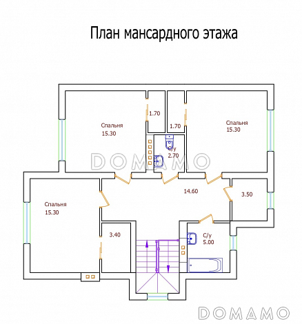 Проект 109 / План 2 этажа