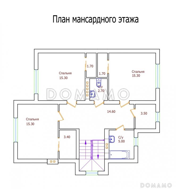 Проект 109 / План 2 этажа