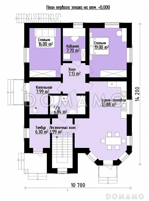 34-2016 / План 1 этажа