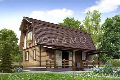 Проект каркасного дома с туалетом